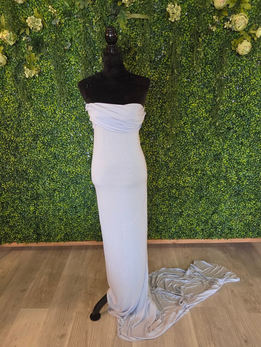 Light Blue Maternity Dress